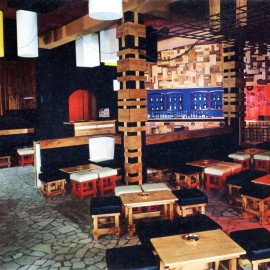 Interno Tana Club Discoteque 1969, il primo locale dove Daniele Baldelli metteva i dischi