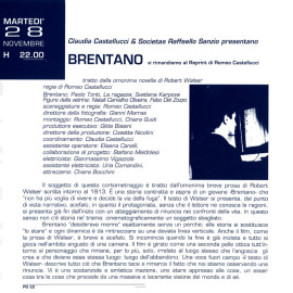 Testo di presentazione del film Brentano