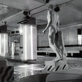 Discoteca Kinki di Bologna, design Fabrizio Passarella, con la collaborazione di Giovanni Marcotto.  © Domus 638 / aprile 1983