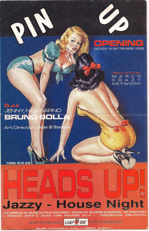 Flyer Head Up! by Guido D'Annunzio 1999